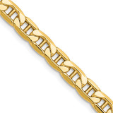 14K Yellow Gold 6.25mm Hollow Anchor Chain BC196-24