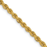 14K Yellow Gold 3.8mm Regular Rope Chain 027S-18