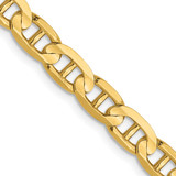 14K Yellow Gold 4.5mm Concave Anchor Chain 1316-18