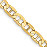 10k Yellow Gold 5.25mm Concave Anchor Chain 10CCA140-22