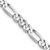 14K White Gold 5mm Flat Figaro Chain 1302-20