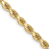 10k Yellow Gold 3.25mm Diamond-Cut Rope Chain 5282-20