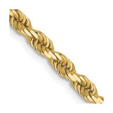 10k Yellow Gold 3mm Diamond-Cut Rope Chain 8005-22