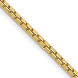 30 inch 10K Yellow Gold 1.9mm Box Chain Necklace