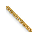 14K Yellow Gold 22 inch 2.1mm Diamond-cut Spiga with Lobster Clasp Chain