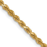 10k Yellow Gold 2.25mm Diamond-Cut Rope Chain 8002-30