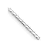 14K White Gold 24 inch 1mm Octagonal Snake with Lobster Clasp Chain WOS150-24