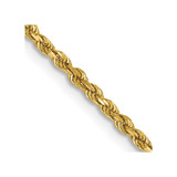 28 inch 14K Yellow Gold 1.75mm Diamond-cut Rope with Lobster Clasp Chain Necklace