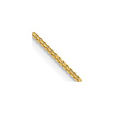 14K Yellow Gold 1.3mm Concave Box Chain 7266-24