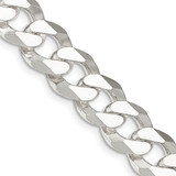 Sterling Silver 14mm Beveled Curb Chain QFB350-20