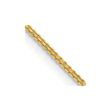 14K Yellow Gold 1.45mm Concave Box Chain 7268-18