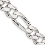 Sterling Silver 10.75mm Figaro Chain QFG300-28