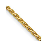 14K Yellow Gold 16 inch 1.9mm Diamond-cut Parisian Wheat with Lobster Clasp Chain