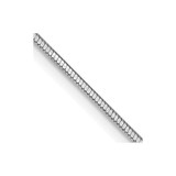 14K White Gold 20 inch .9mm Octagonal Snake with Lobster Clasp Chain