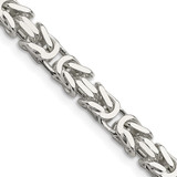 Sterling Silver 6mm Byzantine Chain QBZ150-20