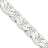 20 inch Sterling Silver 11.5mm Flat Anchor Chain Necklace