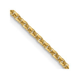 10k Yellow Gold 2mm Round Open Link Cable Chain 10PE216-30