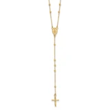 14K Yellow Gold Polished Rosary