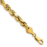 10k Yellow Gold 5.5mm Hollow Diamond-cut Rope Chain 10DH040-9