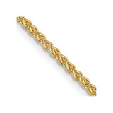 10k Yellow Gold 1.5mm Diamond-cut Wheat Chain 8091-24