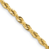 10k Yellow Gold 3.5mm Hollow Rope Chain 10BC203-26