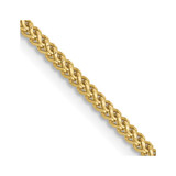 20 inch 10K Yellow Gold 1.3mm Franco Chain Necklace