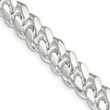 Sterling Silver 7.8mm Polished Domed Curb Chain QDB220-20