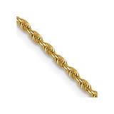 14K Yellow Gold 1.3mm Diamond-Cut Rope Chain 7058-16