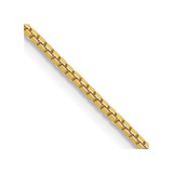 22 inch 10K Yellow Gold 1.1mm Box Chain Necklace