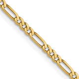 14K Yellow Gold 1.8mm Flat Figaro Chain 1294-20