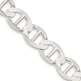 Sterling Silver 12.3mm Flat Anchor Chain QLFA250-20