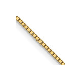 14K Yellow Gold .8mm Box with Lobster Clasp Chain 502-20