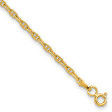 14K Yellow Gold 2.35mm Mariners Link Chain MA065-8