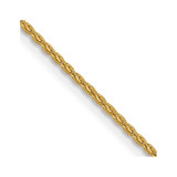 30 inch 10K Yellow Gold 1.2mm Parisian Wheat Chain Necklace