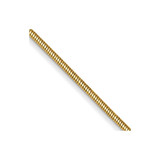 14K Yellow Gold 20 inch .8mm Round Snake with Lobster Clasp Chain