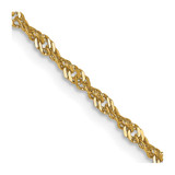 14K Yellow Gold 1.6mm Singapore Chain 668-18