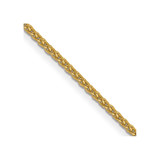 26 inch 14K Yellow Gold 1mm Diamond-cut Spiga with Lobster Clasp Chain Necklace