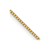 14K Yellow Gold .8mm Box with Spring Ring Clasp Chain 715-20