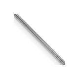 10k White Gold .9mm Round Snake Chain 10WSN080-20
