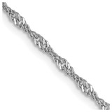14K White Gold 1.6mm Sparkle Singapore Chain 1833-16