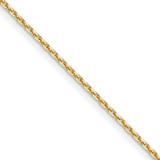 14K Yellow Gold 1.05mm Diamond-cut Cable Chain 1340-18