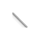 14K White Gold 16 inch .9mm Franco with Lobster Clasp Chain