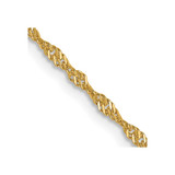 14K Yellow Gold 1.3mm Singapore Chain 503-20