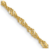 10k Yellow Gold 2mm Singapore Chain 10KPE11-18