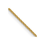 14K Yellow Gold 24 inch 1mm Parisian Wheat with Lobster Clasp Chain