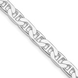 Sterling Silver Rhodium-plated 6.5mm Flat Anchor Chain QAN180R-22
