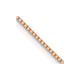 14K Rose Gold .7mm Box with Lobster Clasp Chain 7168-18