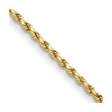 10k Yellow Gold 2mm Hollow Diamond-cut Rope Chain 10DH014-28