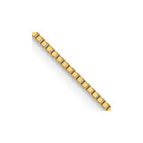 14K Yellow Gold .7mm Box with Lobster Clasp Chain 1592-18