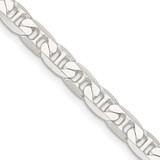 Sterling Silver 7mm Flat Anchor Chain QAN200-24